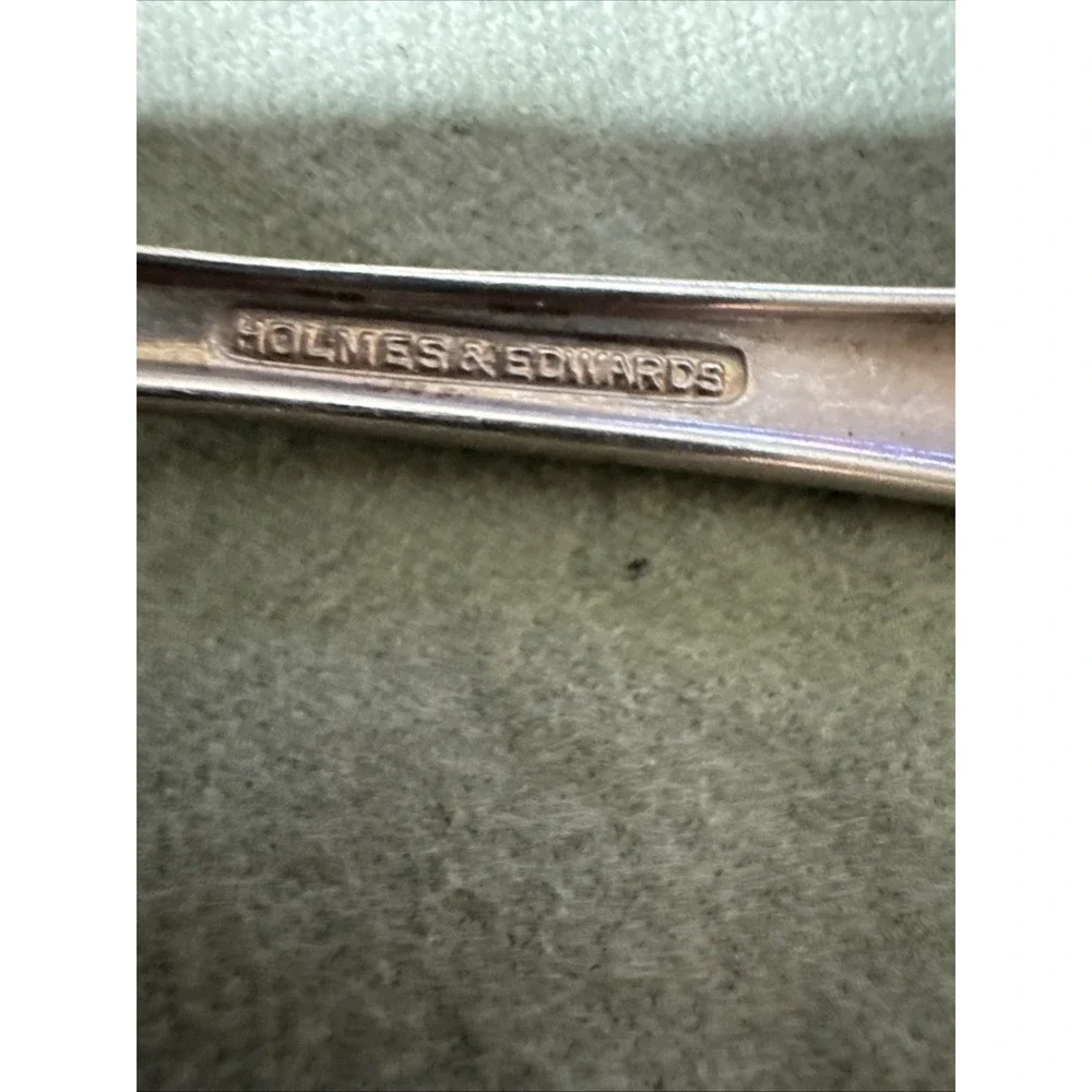 International Holmes Edwards WOODSONG Silverplate Cold Meat Serving Fork 1958 9